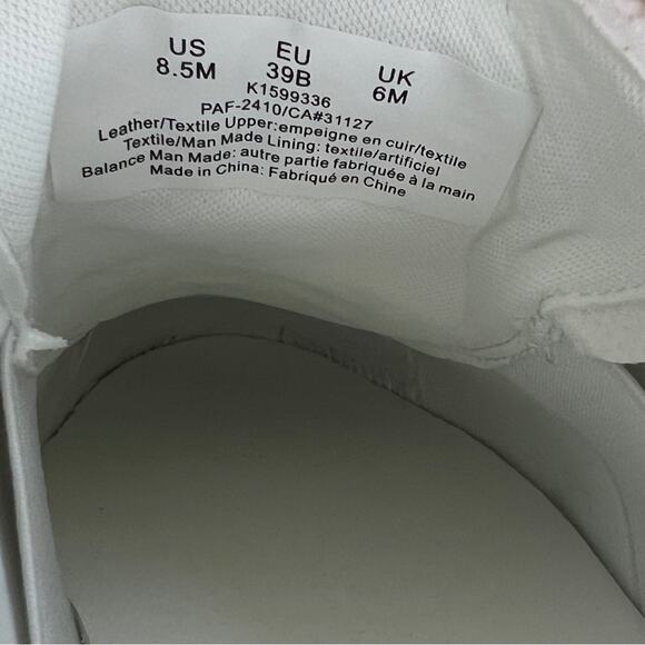 New DKNY Garren Sneaker Slip-On Mule Shoes Women’s SIZE 8.5 White Silver Glitter - Picture 9 of 11